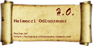Helmeczi Odisszeusz névjegykártya